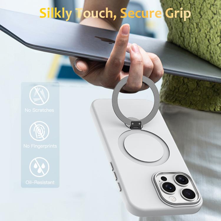 For iPhone 16 Pro Max Gen1.5 Pivot Ring Holder TPU Hybrid PC Phone Case