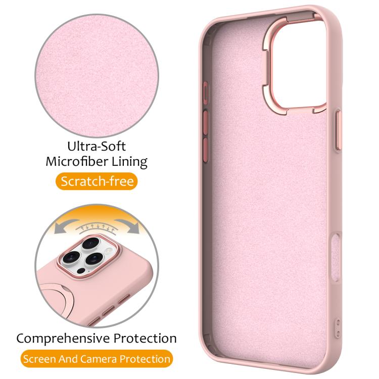 For iPhone 16 Pro Max Gen1.5 Pivot Ring Holder TPU Hybrid PC Phone Case