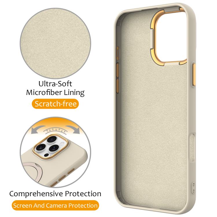 For iPhone 16 Pro Max Gen1.5 Pivot Ring Holder TPU Hybrid PC Phone Case