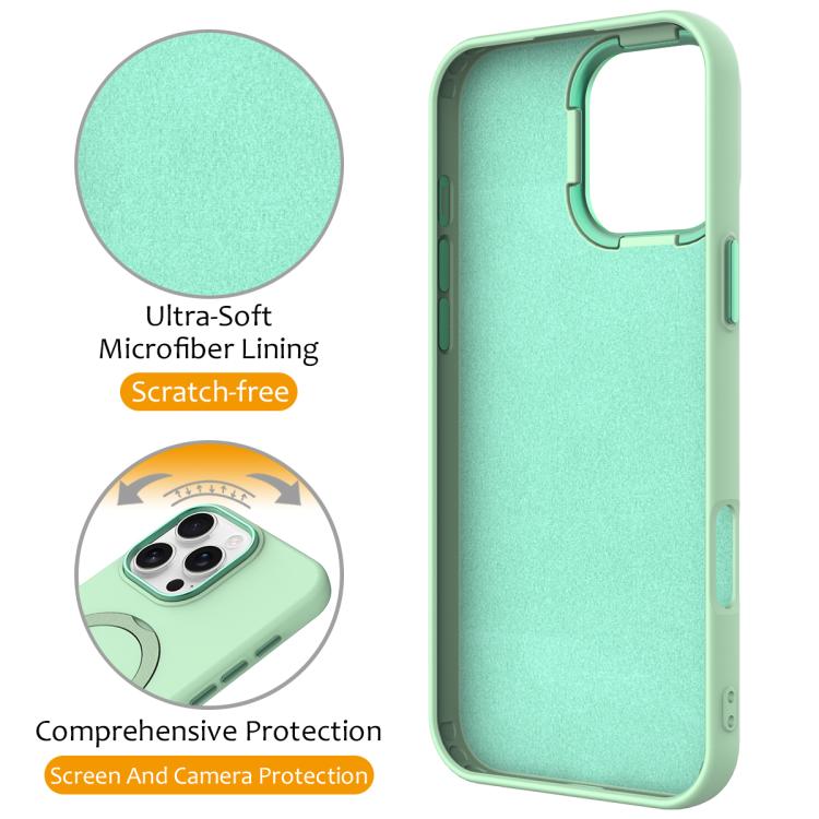 For iPhone 16 Pro Gen1.5 Pivot Ring Holder TPU Hybrid PC Phone Case