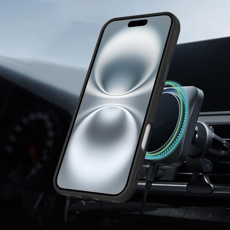 For iPhone 16 Plus Gen1.5 Pivot Ring Holder TPU Hybrid PC Phone Case