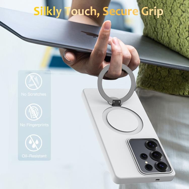 For Samsung Galaxy S24 Ultra 5G Gen1.5 Pivot Ring Holder TPU Hybrid PC Phone Case