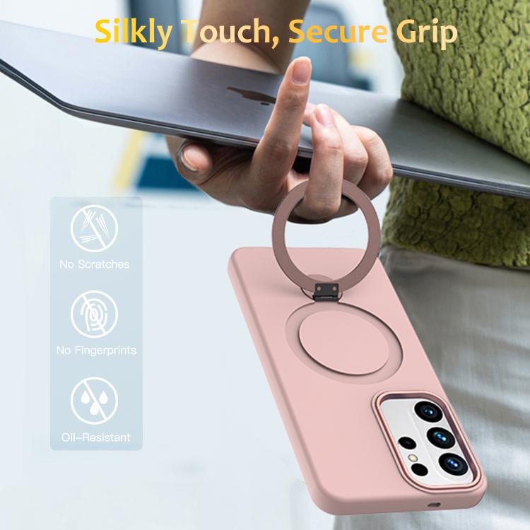 For Samsung Galaxy S26 Ultra 5G Gen1.5 Pivot Ring Holder TPU Hybrid PC Phone Case