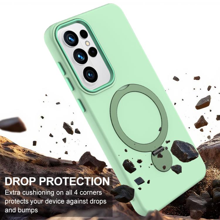 For Samsung Galaxy S26 Ultra 5G Gen1.5 Pivot Ring Holder TPU Hybrid PC Phone Case