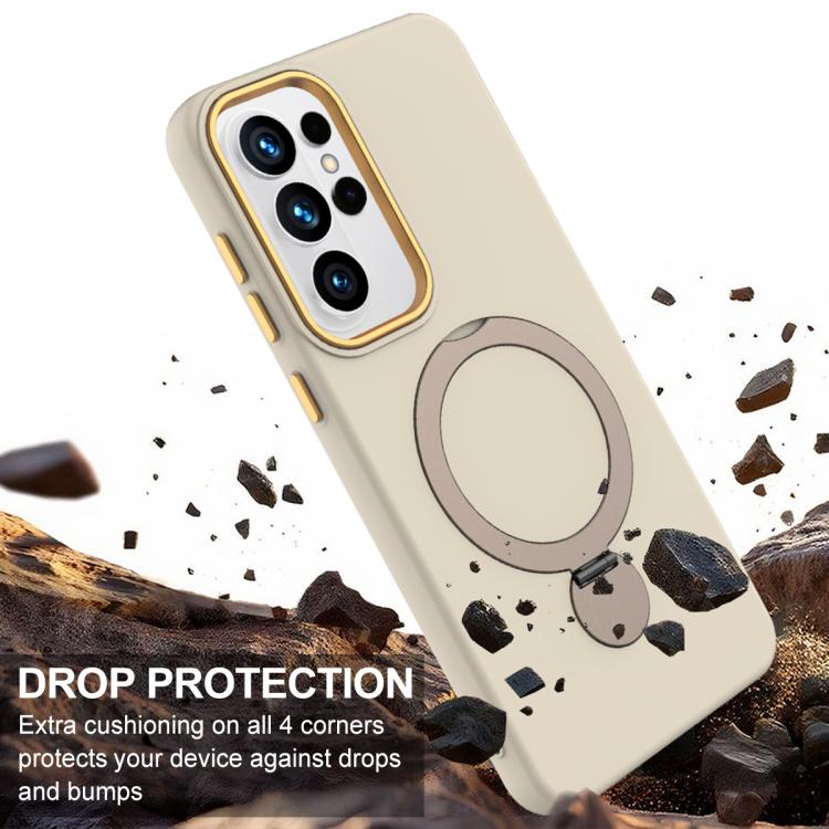 For Samsung Galaxy S26 Ultra 5G Gen1.5 Pivot Ring Holder TPU Hybrid PC Phone Case