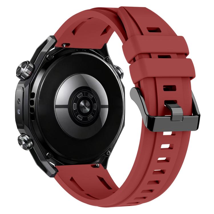 For Huawei Watch Ultimate 2 xDfind Black Buckle Sport Silicone Watch Band