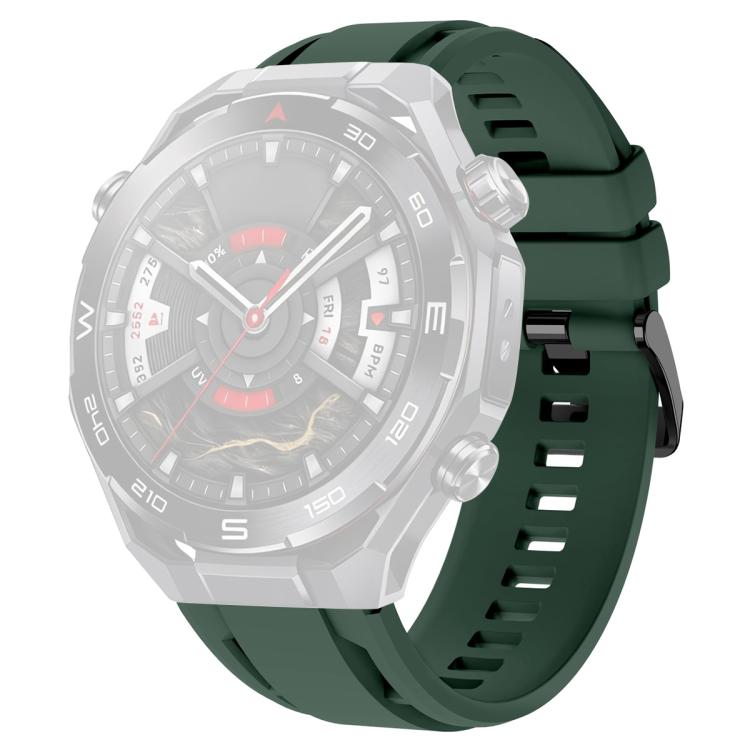 For Huawei Watch Ultimate 2 xDfind Black Buckle Sport Silicone Watch Band