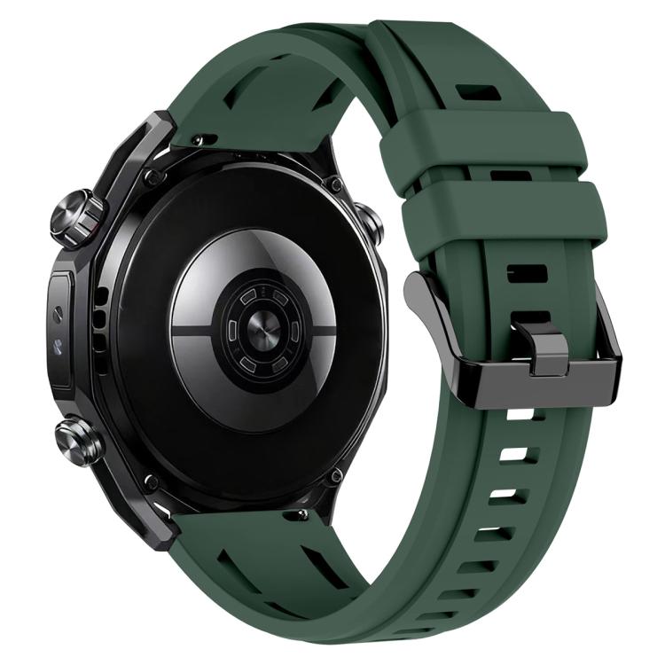 For Huawei Watch Ultimate 2 xDfind Black Buckle Sport Silicone Watch Band