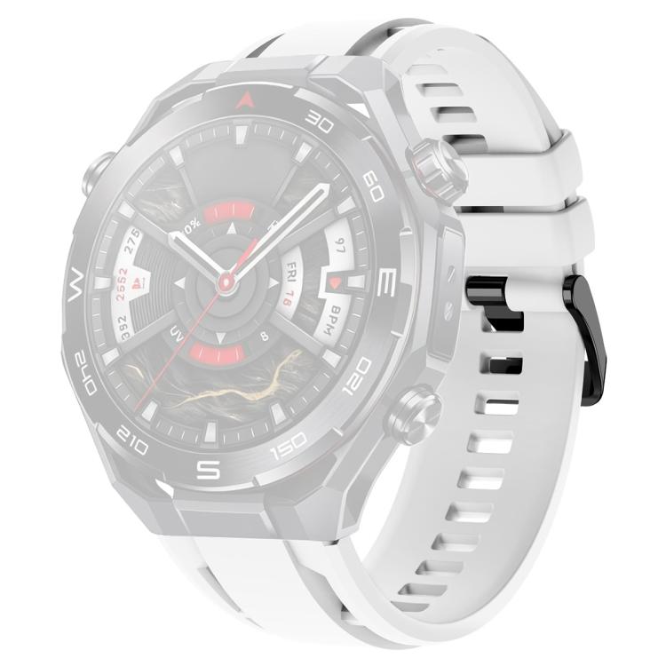 For Huawei Watch Ultimate 2 xDfind Black Buckle Sport Silicone Watch Band