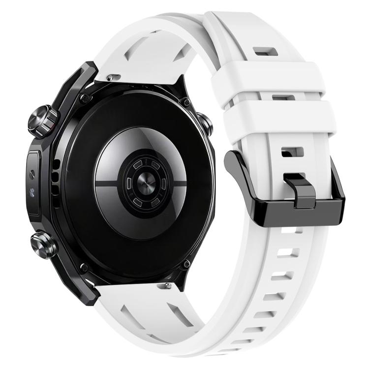 For Huawei Watch Ultimate 2 xDfind Black Buckle Sport Silicone Watch Band