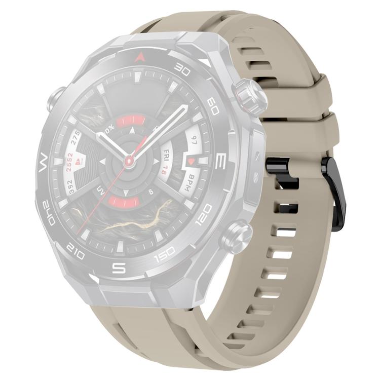 For Huawei Watch Ultimate 2 xDfind Black Buckle Sport Silicone Watch Band