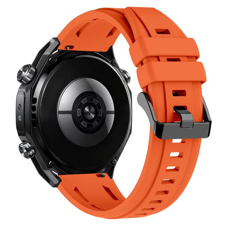 For Huawei Watch Ultimate 2 xDfind Black Buckle Sport Silicone Watch Band