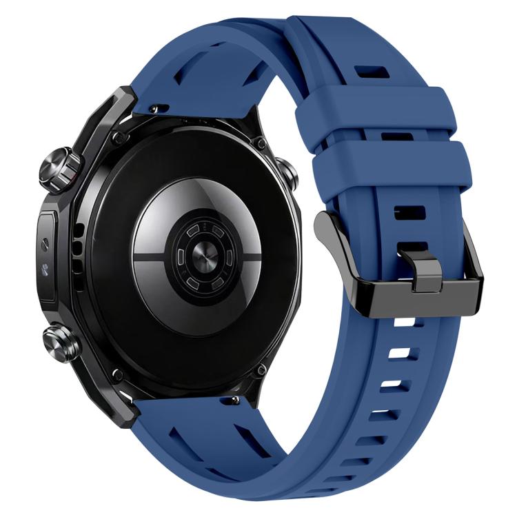 For Huawei Watch Ultimate 2 xDfind Black Buckle Sport Silicone Watch Band