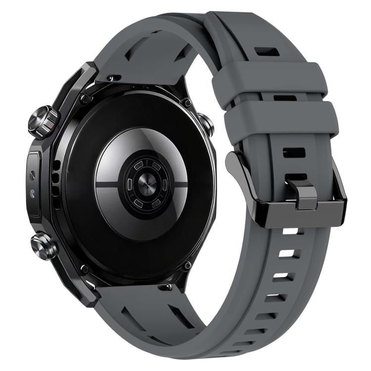 For Huawei Watch Ultimate 2 xDfind Black Buckle Sport Silicone Watch Band