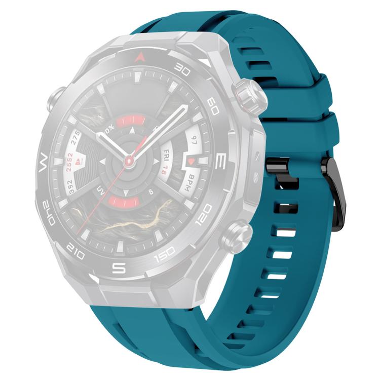 For Huawei Watch Ultimate 2 xDfind Black Buckle Sport Silicone Watch Band
