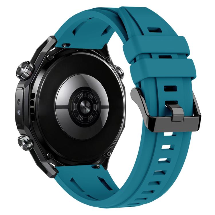 For Huawei Watch Ultimate 2 xDfind Black Buckle Sport Silicone Watch Band