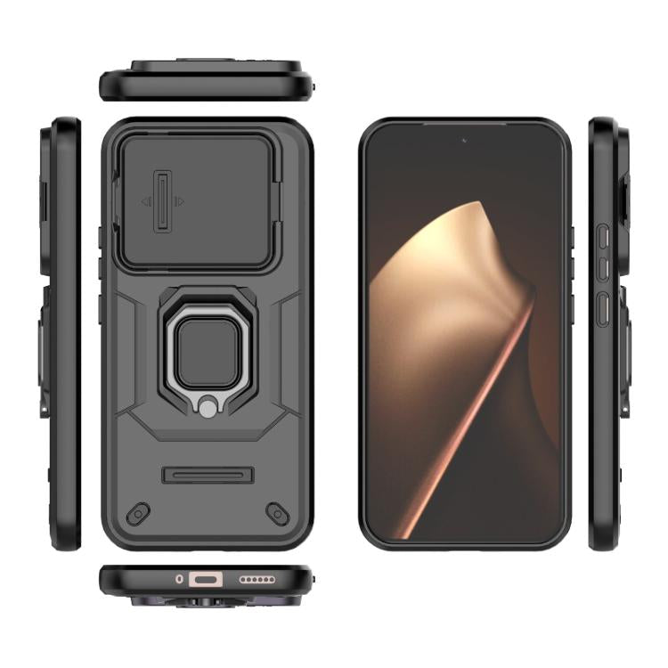 For Xiaomi 15T Pro 5G Global Sliding Camshield TPU + PC Shockproof Phone Case with Holder