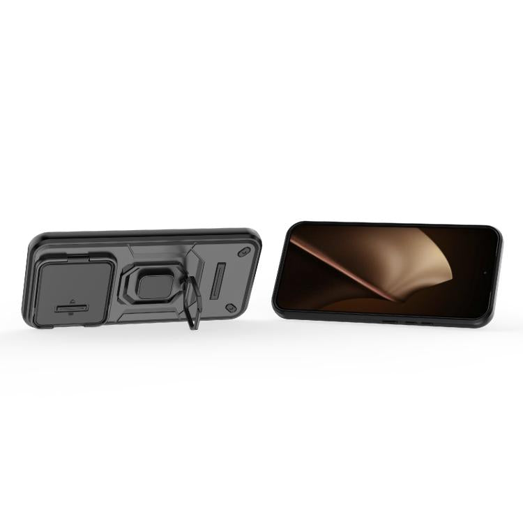 For Xiaomi 15T Pro 5G Global Sliding Camshield TPU + PC Shockproof Phone Case with Holder