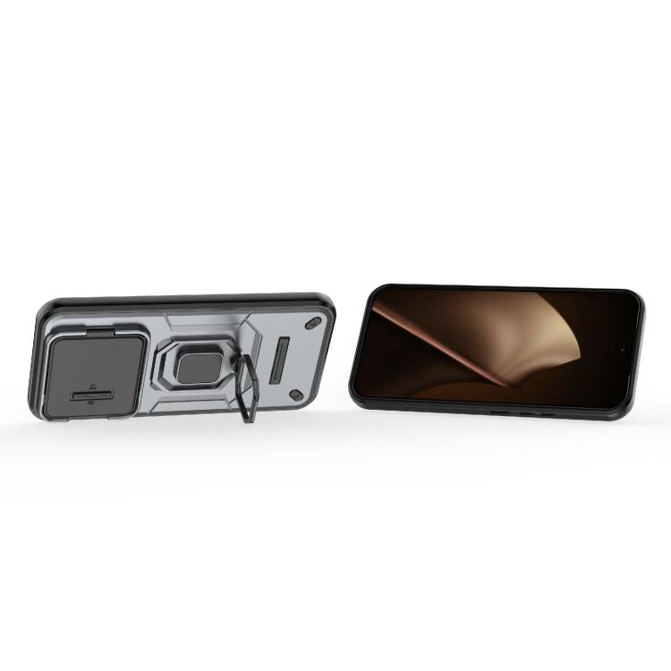 For Xiaomi 15T Pro 5G Global Sliding Camshield TPU + PC Shockproof Phone Case with Holder