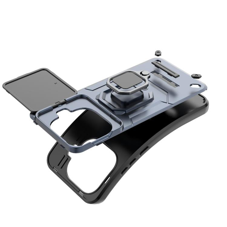 For Xiaomi 15T Pro 5G Global Sliding Camshield TPU + PC Shockproof Phone Case with Holder