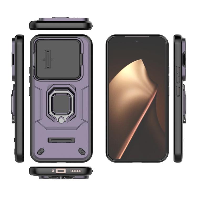 For Xiaomi 15T Pro 5G Global Sliding Camshield TPU + PC Shockproof Phone Case with Holder