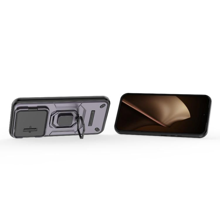 For Xiaomi 15T Pro 5G Global Sliding Camshield TPU + PC Shockproof Phone Case with Holder