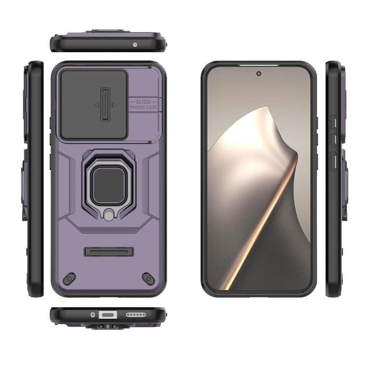 For Xiaomi 15T 5G Global Sliding Camshield TPU + PC Shockproof Phone Case with Holder