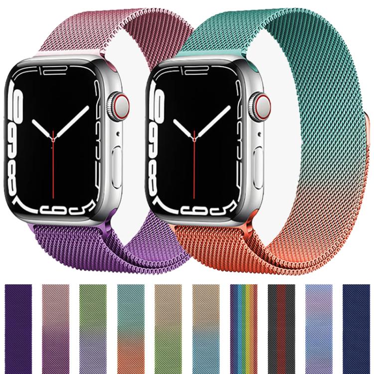 For Apple Watch 42 / 44 / 45 / 46 / 49mm xDfind Milanese Loop Magnetic Stainless Steel Watch Band