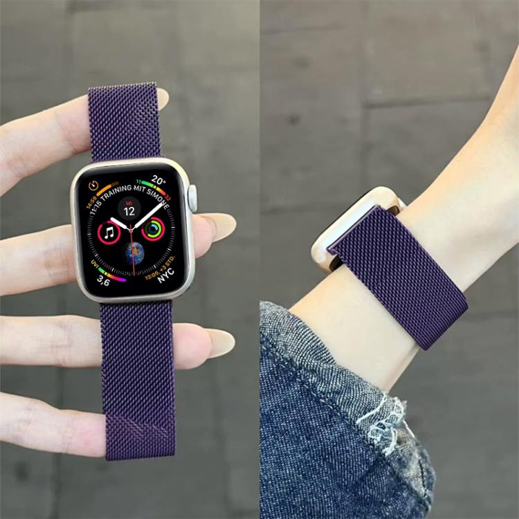 For Apple Watch 42 / 44 / 45 / 46 / 49mm xDfind Milanese Loop Magnetic Stainless Steel Watch Band