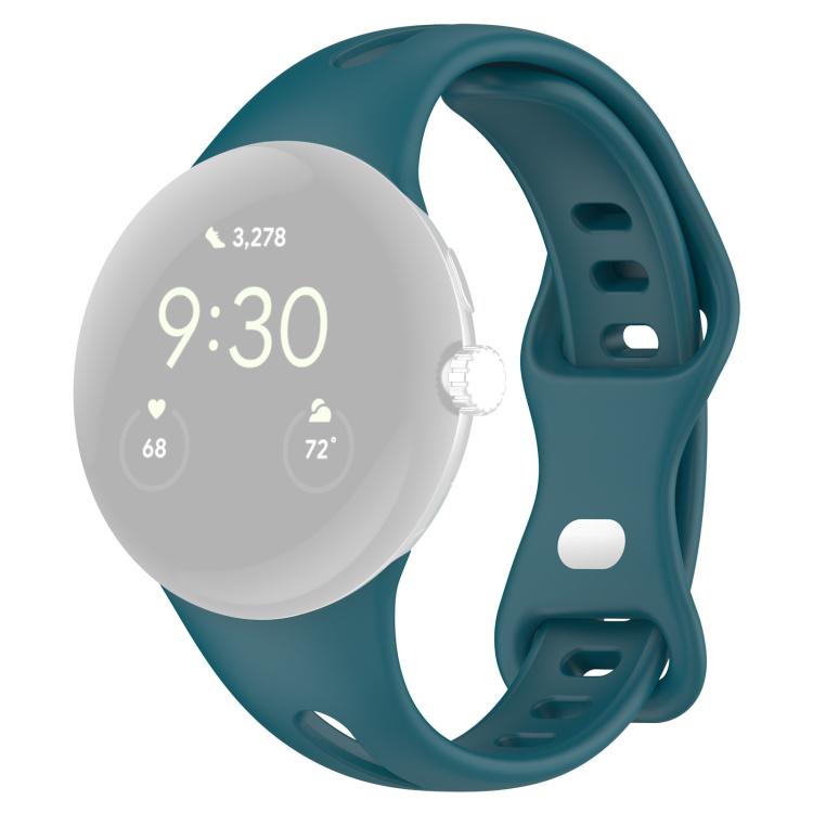 For Google Pixel Watch 4 / 3 / 2 / 1 41mm xDfind Small Waist Butterfly Buckle Silicone Watch Band