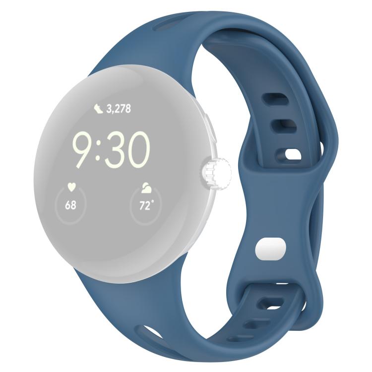 For Google Pixel Watch 4 / 3 / 2 / 1 41mm xDfind Small Waist Butterfly Buckle Silicone Watch Band