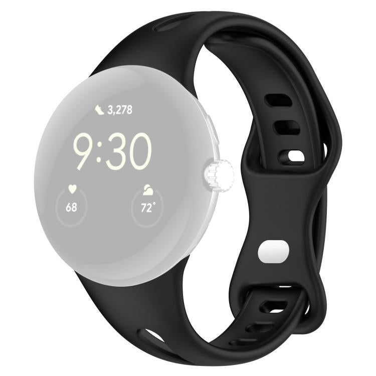 For Google Pixel Watch 4 / 3 / 2 / 1 41mm xDfind Small Waist Butterfly Buckle Silicone Watch Band