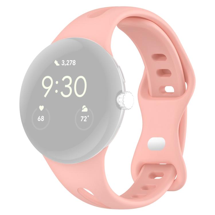 For Google Pixel Watch 4 / 3 / 2 / 1 41mm xDfind Small Waist Butterfly Buckle Silicone Watch Band