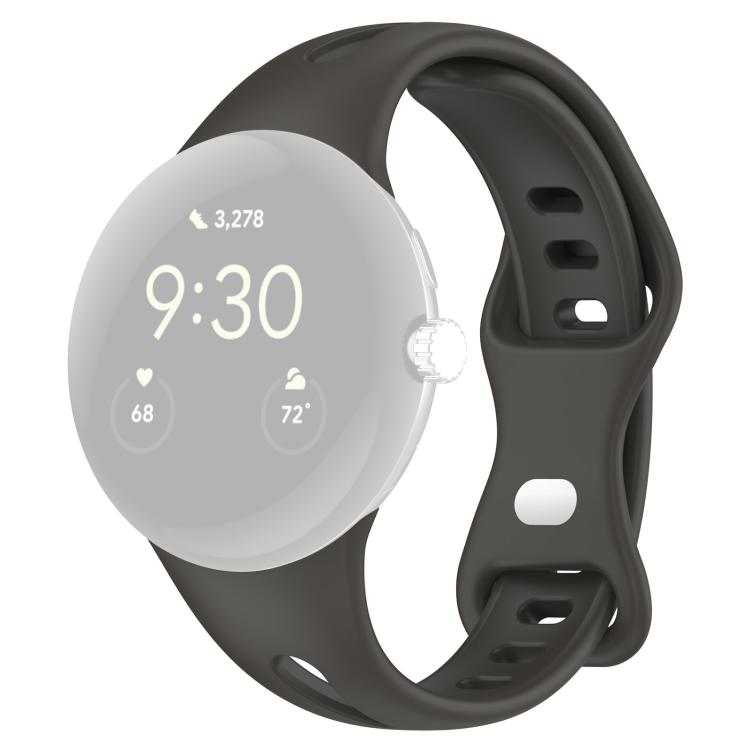 For Google Pixel Watch 4 / 3 / 2 / 1 41mm xDfind Small Waist Butterfly Buckle Silicone Watch Band