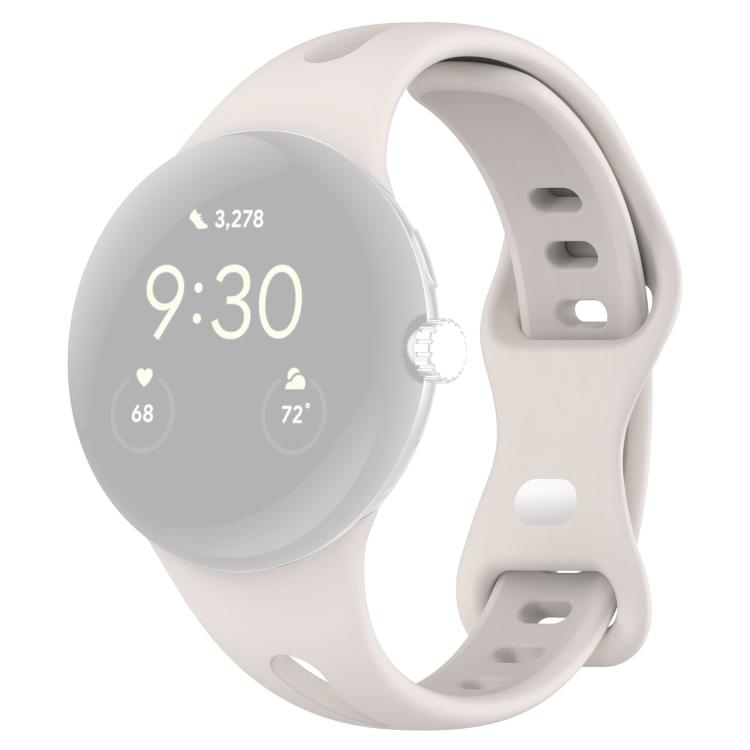 For Google Pixel Watch 4 / 3 / 2 / 1 41mm xDfind Small Waist Butterfly Buckle Silicone Watch Band