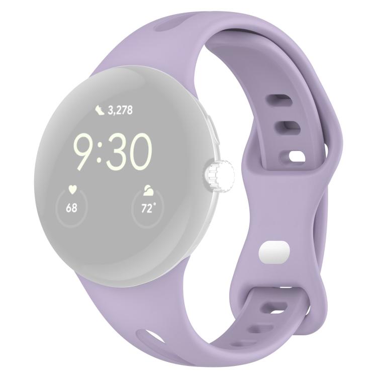 For Google Pixel Watch 4 / 3 / 2 / 1 41mm xDfind Small Waist Butterfly Buckle Silicone Watch Band