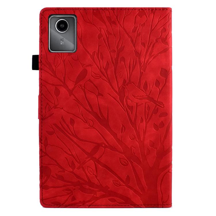 For Lenovo Xiaoxin Pad 12.1 2025 Fortune Tree Embossed Leather Smart Tablet Case