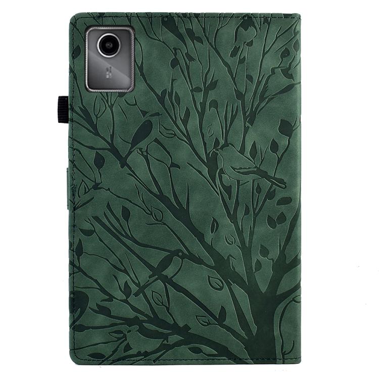 For Lenovo Xiaoxin Pad 12.1 2025 Fortune Tree Embossed Leather Smart Tablet Case