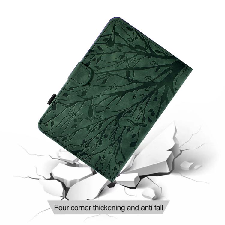 For Lenovo Xiaoxin Pad 12.1 2025 Fortune Tree Embossed Leather Smart Tablet Case