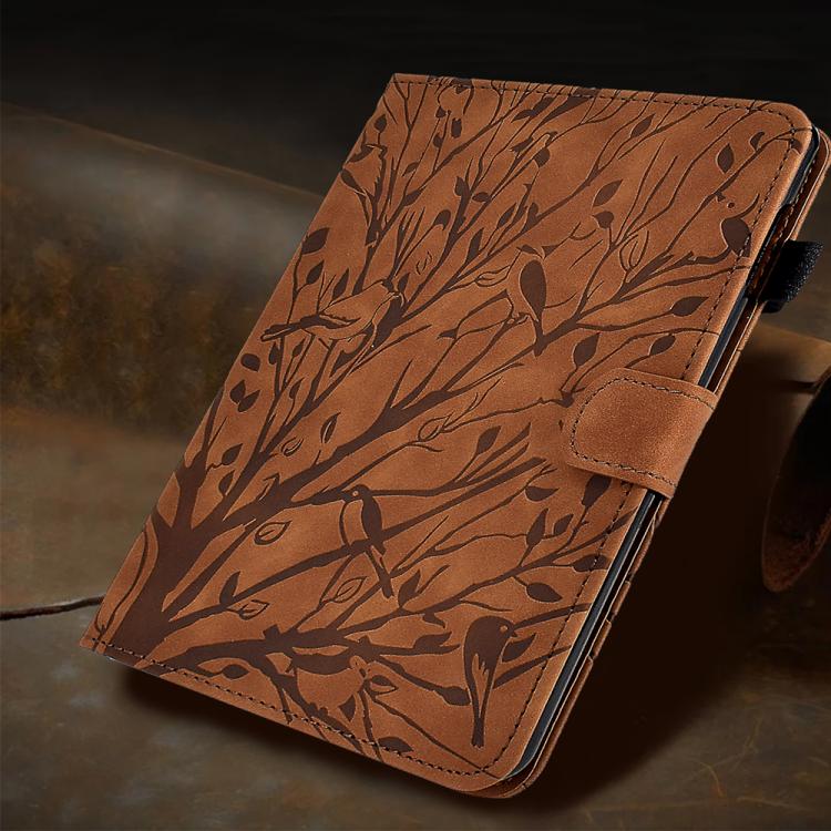 For Lenovo Xiaoxin Pad 12.1 2025 Fortune Tree Embossed Leather Smart Tablet Case