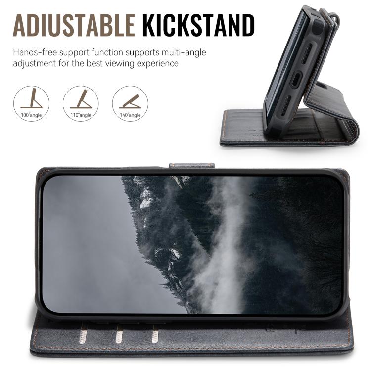 For iPhone 17 Pro Max AutSpace A05 2 in 1 Retro Calf Texture MagSafe Magnetic Phone Case