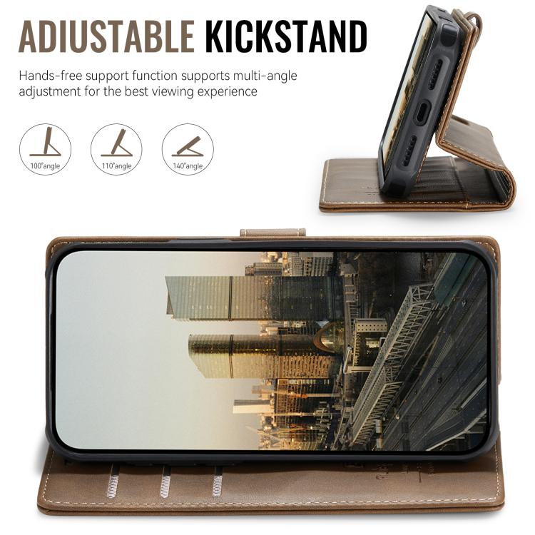 For iPhone 17 Pro AutSpace A05 2 in 1 Retro Calf Texture MagSafe Magnetic Phone Case