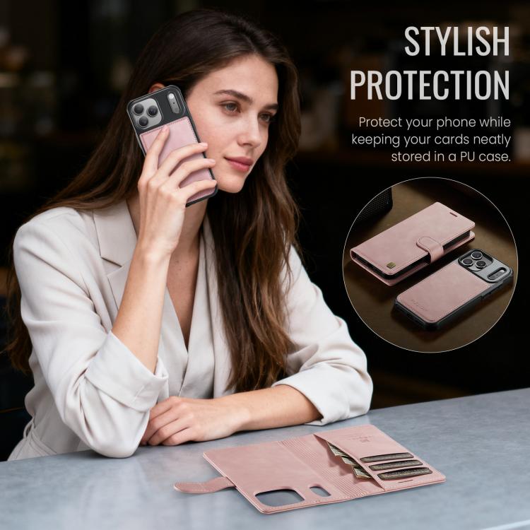 For iPhone 17 Pro AutSpace A05 2 in 1 Retro Calf Texture MagSafe Magnetic Phone Case