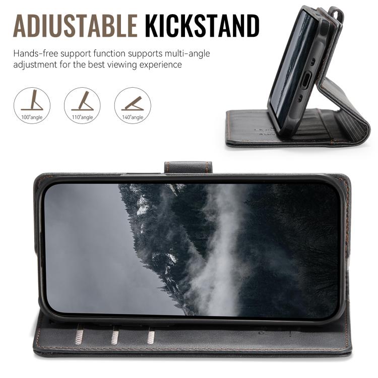 For iPhone Air AutSpace A05 2 in 1 Retro Calf Texture MagSafe Magnetic Phone Case