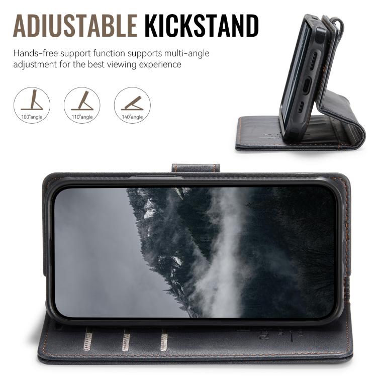 For iPhone 17e / 16e AutSpace A05 2 in 1 Retro Calf Texture MagSafe Magnetic Phone Case