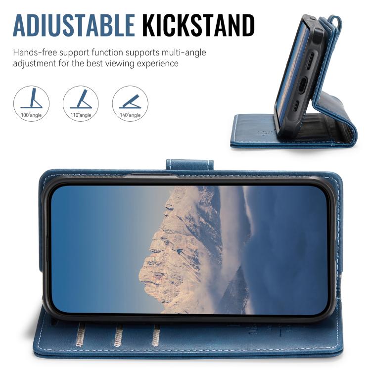 For iPhone 17e / 16e AutSpace A05 2 in 1 Retro Calf Texture MagSafe Magnetic Phone Case