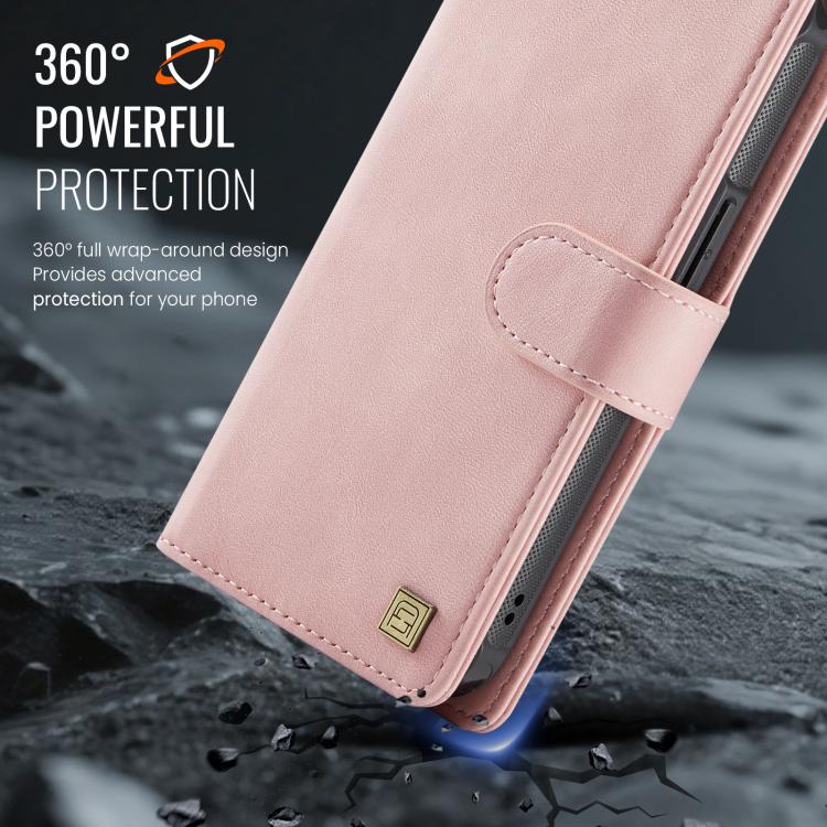 For iPhone 17e / 16e AutSpace A05 2 in 1 Retro Calf Texture MagSafe Magnetic Phone Case