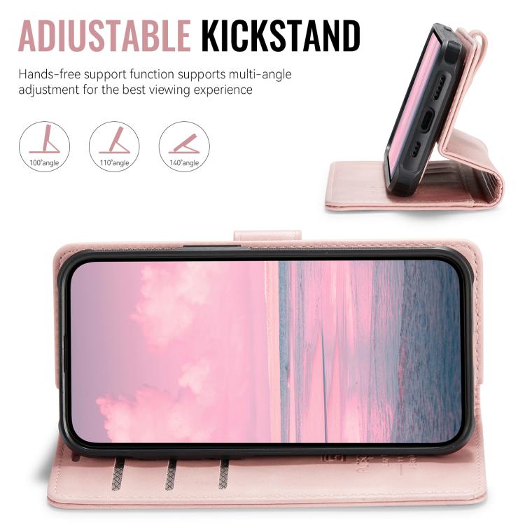 For iPhone 17e / 16e AutSpace A05 2 in 1 Retro Calf Texture MagSafe Magnetic Phone Case