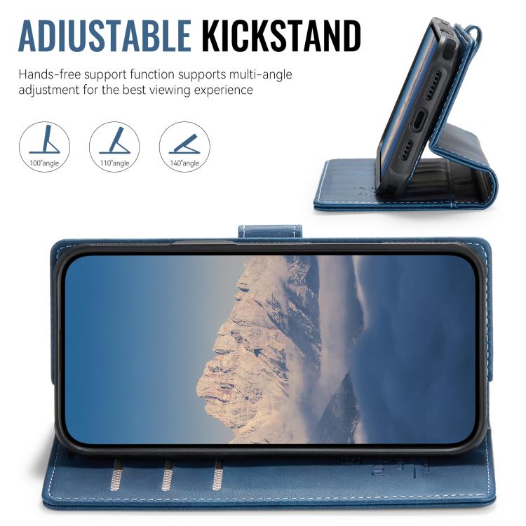 For iPhone 16 Pro Max AutSpace A05 2 in 1 Retro Calf Texture MagSafe Magnetic Phone Case