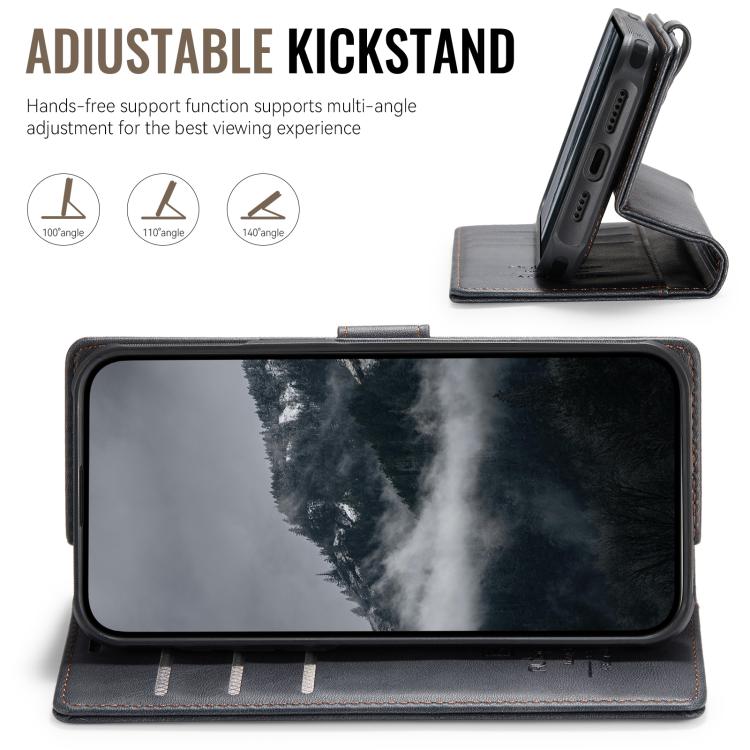 For iPhone 13 Pro AutSpace A05 2 in 1 Retro Calf Texture MagSafe Magnetic Phone Case